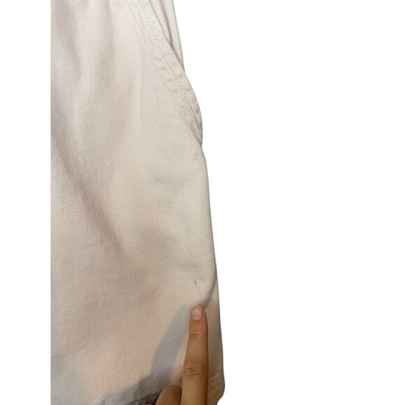 Banana Republic Petal Pink Denim Mini Dress Size Medium 100% Cotton Utility - Picture 5 of 7